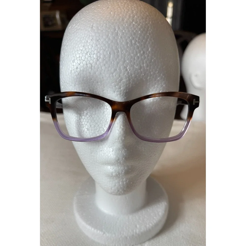 Tom Ford 5424 056A Light Havana Purple Eyeglasses TF5424 056A 53mm; Frames Only